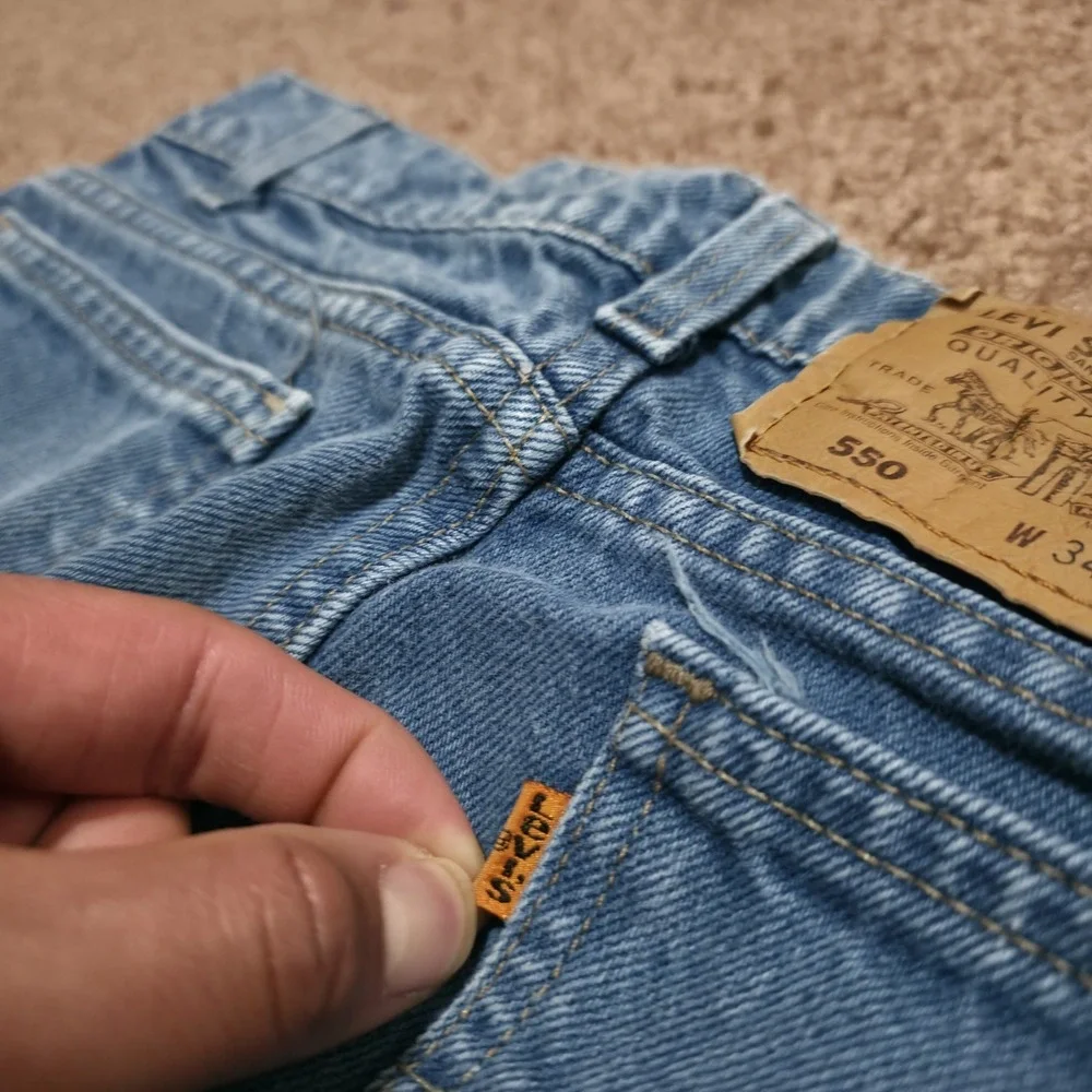 Vintage Levi's Orange‎ Tab Jeans 34 x 32 *Fits 30 x 30 USA Made 1980s 40550-0718